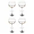 4x Artiss Bar Stools Gas Lift Height Adjustable White PU Leather with Armrest, Wooden Seat, Chrome Base, 88-109cm