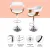 4x Artiss Bar Stools Gas Lift Height Adjustable White PU Leather with Armrest, Wooden Seat, Chrome Base, 88-109cm