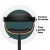 Artiss 4x Bar Stools Gas Lift PU Leather with Armrest, 62-82cm Adjustable Height, All Black, Steel Base