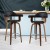 Artiss Bar Stools, PU Leather Seat, Wooden Legs, 63cm Height, Black, Stylish Rotatable Chairs with Anti-Slip Feet Artiss Bar Stools, PU Leather Seat, Wooden Legs, 63cm Height, Black, Stylish Rotatable Chairs with Anti-Slip Feet