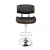 Artiss Bar Stools, PU Leather, 51x45x96-117cm, Black/Wood, Elegant Design, Comfortable Seating, Chrome Finish