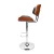 Artiss Bar Stools, PU Leather, 51x45x96-117cm, Black/Wood, Elegant Design, Comfortable Seating, Chrome Finish