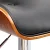 Artiss Bar Stools, PU Leather, 51x45x96-117cm, Black/Wood, Elegant Design, Comfortable Seating, Chrome Finish