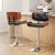 Artiss 2x Bar Stools Black Leather - Wooden Seat, Chrome Base, Adjustable Gas Lift, Swivel, 96-117cm, Modern Design