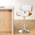 Artiss Bar Stool Gas Lift White Leather, Wooden Seat, Chrome Base, Swivel, Adjustable Height, 51x45x96-117cm Artiss Bar Stool Gas Lift White Leather, Wooden Seat, Chrome Base, Swivel, Adjustable Height, 51x45x96-117cm