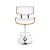 Artiss Bar Stool Gas Lift White Leather, Wooden Seat, Chrome Base, Swivel, Adjustable Height, 51x45x96-117cm Artiss Bar Stool Gas Lift White Leather, Wooden Seat, Chrome Base, Swivel, Adjustable Height, 51x45x96-117cm