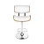 Artiss Bar Stool Gas Lift White Leather, Wooden Seat, Chrome Base, Swivel, Adjustable Height, 51x45x96-117cm