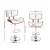 Artiss 2x Bar Stools - White PU Leather, Chrome Gas Lift, Wooden Seat, 130kg Capacity, Easy Assembly, 1-Year Warranty