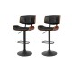 Artiss 2x Cherry Bar Stools - Black PU Leather, Adjustable Height 64-85cm, 360° Swivel, Chrome Base, 150kg Capacity Artiss 2x Cherry Bar Stools - Black PU Leather, Adjustable Height 64-85cm, 360° Swivel, Chrome Base, 150kg Capacity