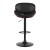 Artiss Joyce Black Leather Swivel Bar Stools, Adjustable Gas Lift, 360° Rotation, Set of 2, Stylish & Durable Design