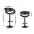 Artiss Ambrus Bar Stools - Adjustable Gas Lift, PU Leather, Armrests, 360° Swivel, Contemporary Design