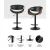 Artiss Ambrus Bar Stools - Adjustable Gas Lift, PU Leather, Armrests, 360° Swivel, Contemporary Design