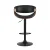 Artiss Bar Stools, PU Leather, Adjustable Height, Black, 60-83cm, Contemporary Design, Set of 2 w/ Armrests
