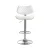 Artiss Quilla Bar Stool White PU Leather and Bentwood, Adjustable Gas Lift, Swivel Kitchen Dining Chair 93-115cm