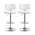 Artiss Quilla 2x Bar Stools White PU Leather, Bentwood, Gas Lift, Swivel Kitchen Dining Chairs, 56.5-78.5cm Height Artiss Quilla 2x Bar Stools White PU Leather, Bentwood, Gas Lift, Swivel Kitchen Dining Chairs, 56.5-78.5cm Height