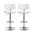 Artiss Quilla 2x Bar Stools White PU Leather, Bentwood, Gas Lift, Swivel Kitchen Dining Chairs, 56.5-78.5cm Height Artiss Quilla 2x Bar Stools White PU Leather, Bentwood, Gas Lift, Swivel Kitchen Dining Chairs, 56.5-78.5cm Height