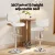 Artiss Quilla 2x Bar Stools White PU Leather, Bentwood, Gas Lift, Swivel Kitchen Dining Chairs, 56.5-78.5cm Height Artiss Quilla 2x Bar Stools White PU Leather, Bentwood, Gas Lift, Swivel Kitchen Dining Chairs, 56.5-78.5cm Height