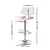 Artiss Quilla 4x Bar Stools White PU Leather & Bentwood, Gas Lift Swivel Kitchen Dining Chairs 56.5-78.5cm Artiss Quilla 4x Bar Stools White PU Leather & Bentwood, Gas Lift Swivel Kitchen Dining Chairs 56.5-78.5cm