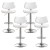 Artiss Quilla 4x Bar Stools White PU Leather & Bentwood, Gas Lift Swivel Kitchen Dining Chairs 56.5-78.5cm Artiss Quilla 4x Bar Stools White PU Leather & Bentwood, Gas Lift Swivel Kitchen Dining Chairs 56.5-78.5cm