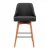 Artiss 2x Bar Stools - Charcoal Swivel Seat, Faux Linen, Plywood Frame, Steel Footrest, 65cm Height, 150kg Capacity