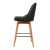 Artiss 2x Bar Stools - Charcoal Swivel Seat, Faux Linen, Plywood Frame, Steel Footrest, 65cm Height, 150kg Capacity