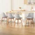 Artiss Set of 4 Swivel Bar Stools Grey Wooden Frame with Faux Linen Seat, Padded Backrest and Metal Footrest