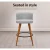 Artiss 2x Bar Stools Grey - Plywood Frame, Faux Linen Seat, Metal Footrest, 66cm Height, Anti-Slip Protectors