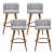 Artiss Set of 4 Bar Stools Linen Padded Wooden Frame 66cm Light Grey Faux Linen Seat, Steel Footrest, 150kg Capacity Artiss Set of 4 Bar Stools Linen Padded Wooden Frame 66cm Light Grey Faux Linen Seat, Steel Footrest, 150kg Capacity