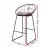 Artiss 2x Bar Stools - Black Faux Linen, Powder-Coated Steel, 65cm Seat Height, Padded Comfort, Modern Design