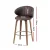 Set of 2 Artiss Bar Stools Dining Chairs PU Leather Walnut Wood 65cm Padded Seat Ergonomic Backrest Brown Set of 2 Artiss Bar Stools Dining Chairs PU Leather Walnut Wood 65cm Padded Seat Ergonomic Backrest Brown