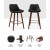 Artiss Set of 2 Bar Stools 68cm Black PU Leather Seat Solid Bentwood Legs Steel Footrest Diamond Backrest Artiss Set of 2 Bar Stools 68cm Black PU Leather Seat Solid Bentwood Legs Steel Footrest Diamond Backrest