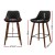 Artiss Bar Stools Set of 4, Bentwood & Black PU Leather, 68cm Seat Height, Stylish & Durable with Footrest Artiss Bar Stools Set of 4, Bentwood & Black PU Leather, 68cm Seat Height, Stylish & Durable with Footrest