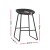 Artiss Ludovic 4x Bar Stools PU Leather Kitchen Dining Chairs, Metal Frame, Footrest, 65cm Seat Height, Black