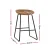 Artiss 2x Ludovic Bar Stools Brown PU Leather Kitchen Counter Chairs with Metal Frame and Footrest, 65cm Seat