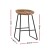 Artiss Ludovic 4x Bar Stools Brown PU Leather 65cm Seat Height Metal Frame with Footrest for Kitchen Dining