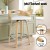 Artiss 2x Swivel Bar Stools White PU Leather, Plywood, Low Back, 64cm Seat, Counter Chairs, Chrome Footrest Artiss 2x Swivel Bar Stools White PU Leather, Plywood, Low Back, 64cm Seat, Counter Chairs, Chrome Footrest