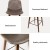 Artiss Bar Stools Set of 4, Vintage PU Leather, Solid Wood, Walnut Finish, 48.5x48.5x88cm, Stylish Home Café Seating