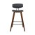 Artiss 2x Mika Bar Stools - Walnut Finish, PU Leather Padded Seat, Solid Wood Frame, Metal Footrest, 87cm Height Artiss 2x Mika Bar Stools - Walnut Finish, PU Leather Padded Seat, Solid Wood Frame, Metal Footrest, 87cm Height