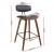 Artiss 4x Bentwood Bar Stools - Walnut Finish, PU Leather Padded Seat, Solid Wood Frame, Anti-Slip Feet, 87cm Height Artiss 4x Bentwood Bar Stools - Walnut Finish, PU Leather Padded Seat, Solid Wood Frame, Anti-Slip Feet, 87cm Height