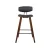 Artiss 4x Bentwood Bar Stools - Walnut Finish, PU Leather Padded Seat, Solid Wood Frame, Anti-Slip Feet, 87cm Height