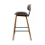 Artiss 4x Bentwood Bar Stools - Walnut Finish, PU Leather Padded Seat, Solid Wood Frame, Anti-Slip Feet, 87cm Height