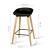 4x Artiss Bentwood Bar Stools Wooden Black 67cm Kitchen Counter Dining Chairs PP Plastic Seat Metal Footrest