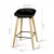 4x Artiss Bentwood Bar Stools Wooden Black 67cm Kitchen Counter Dining Chairs PP Plastic Seat Metal Footrest