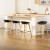 4x Artiss Bentwood Bar Stools Wooden Black 67cm Kitchen Counter Dining Chairs PP Plastic Seat Metal Footrest