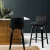 Artiss Swivel Bar Stools - Black PU Leather, Solid Plywood Frame, 360° Swivel, 92cm Height, Set of 2 with Footrest