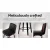 Artiss Felipe 360° Swivel Bar Stools Set of 4 - Black PU Leather, Plywood, Chrome Footrest, 87cm Height, Anti-Slip Pads