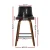 Artiss 2x Bar Stools - Swivel 360° Leather Padded Seat, Wooden Frame, Chrome Footrest, Anti-Slip Feet, 87cm Height