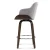 Artiss Swivel Bar Stools - Velvet Padded, Solid Wood, 360° Rotatable, Chrome Footrest, Anti-Slip, 96cm Height, Grey