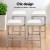Artiss 4x White Leather Bar Stools - PU Padded Seats, Chrome Steel Legs, 36x36x69cm, Modern Design, 1-Year Warranty