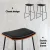 Artiss Set of 4 Bar Stools 76cm Faux Leather Padded Seat, Solid Timber Base, Metal Frame, Wooden & Black